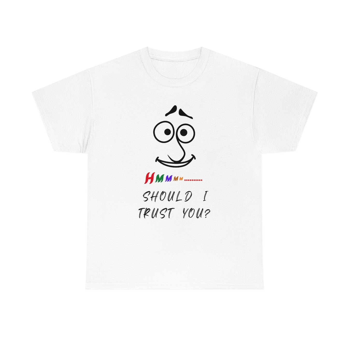 Hmmm, Funny, Unisex Heavy Cotton Tee