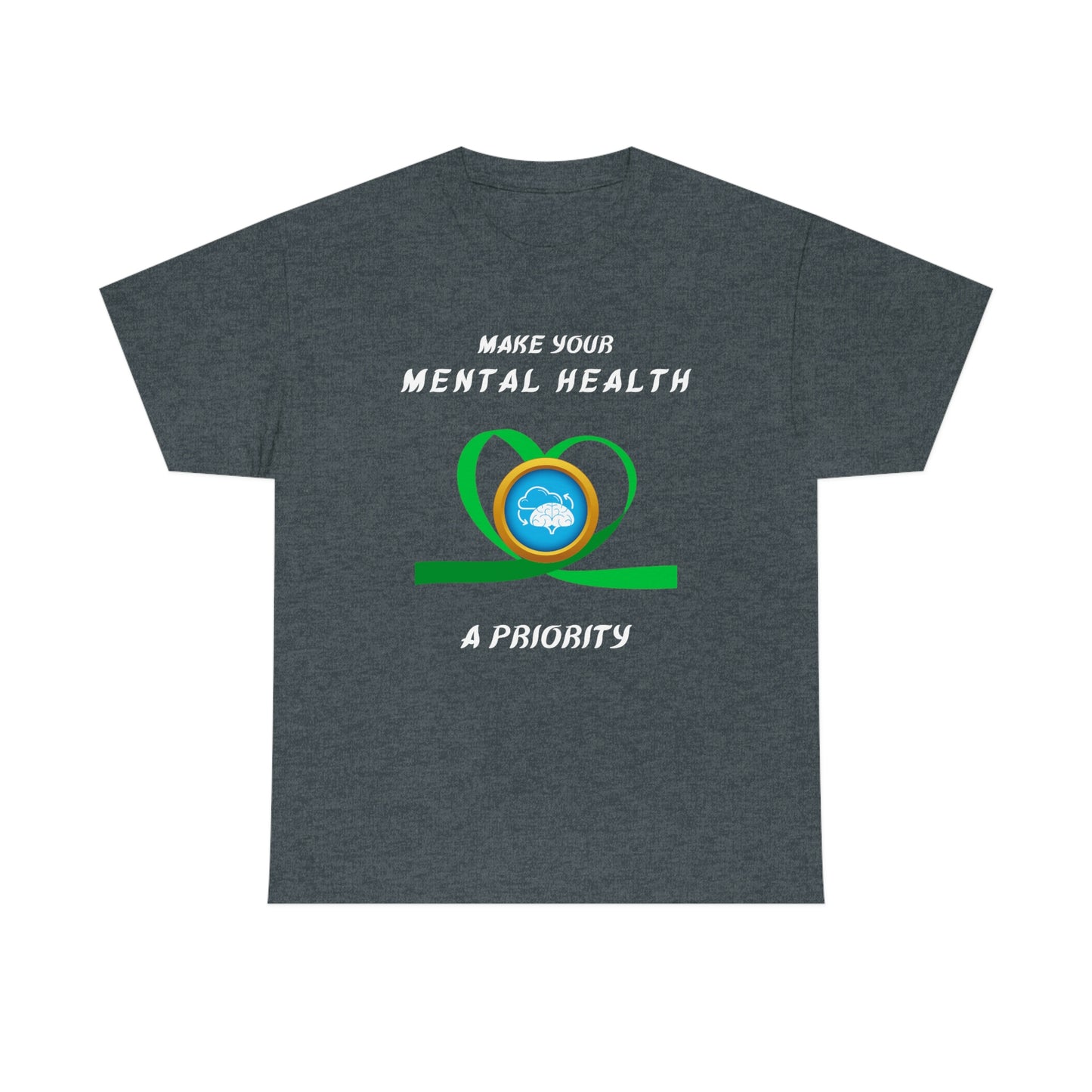 Mental Health A Priority Unisex Heavy Cotton Tee