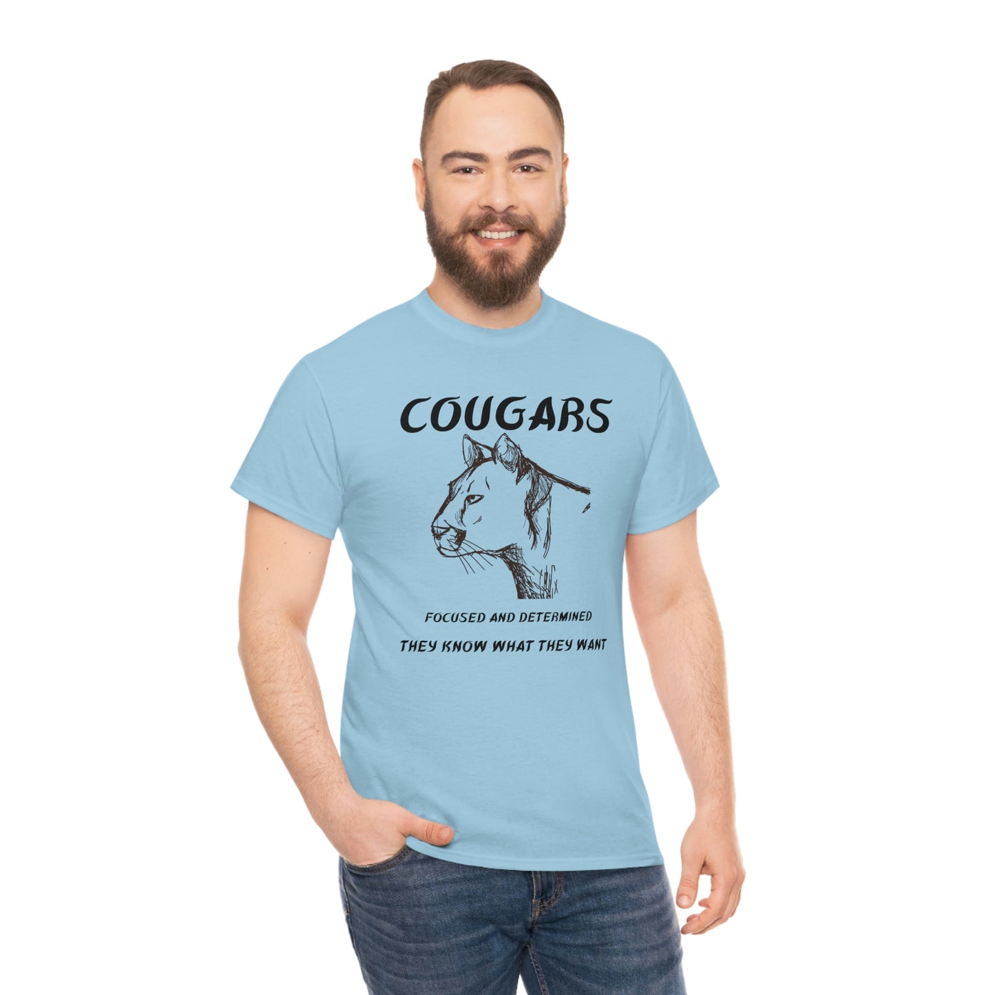 Cougars Unisex Heavy Cotton Tee