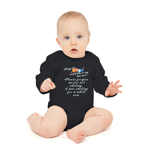 Baby Talk, Baby Long-Sleeve Organic Bodysuit