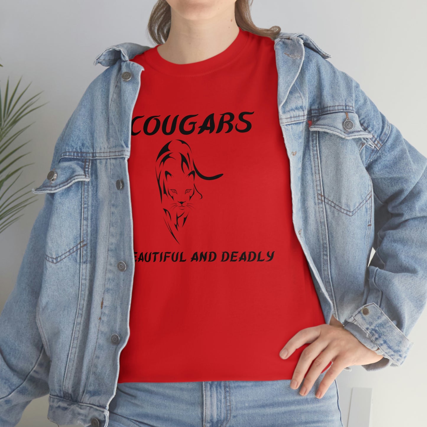 Cougars Unisex Heavy Cotton Tee