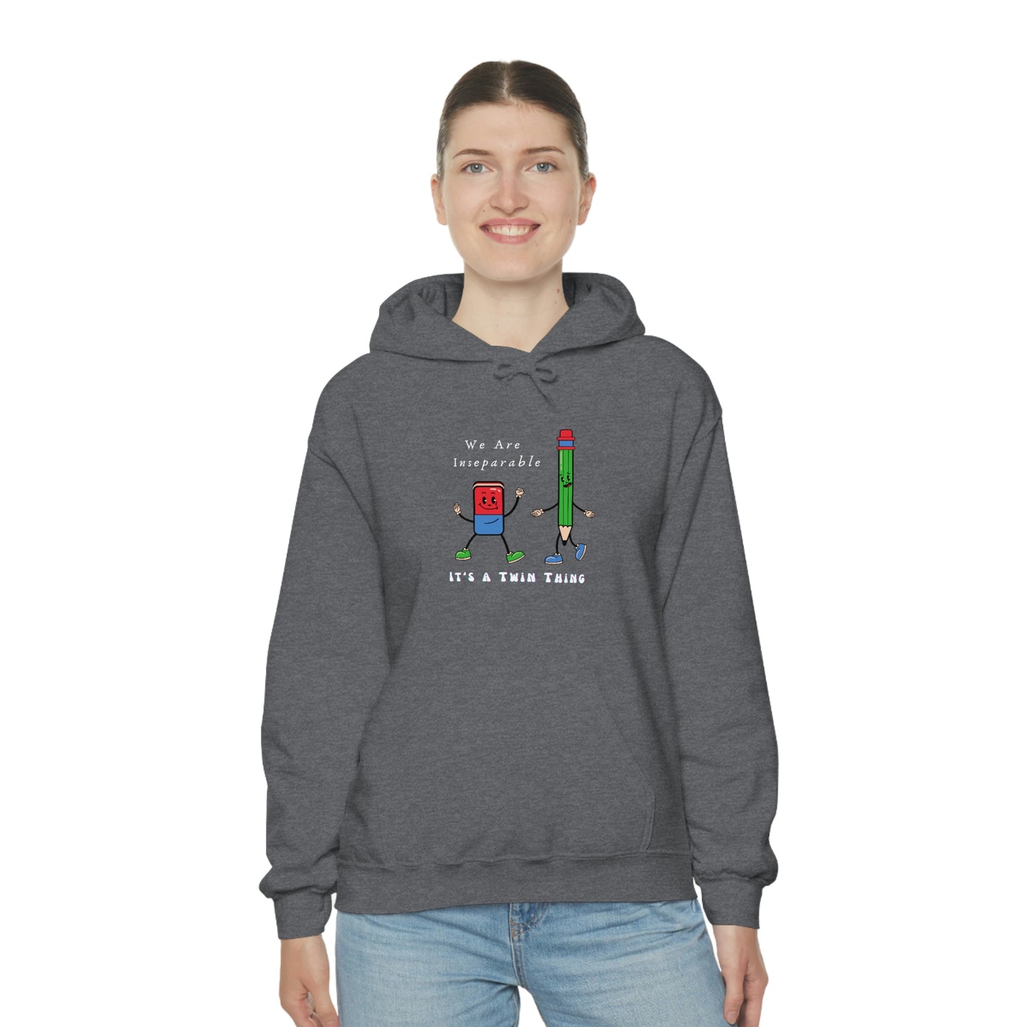 Twin, Unisex Heavy Blend™ Hooded Sweatshirt