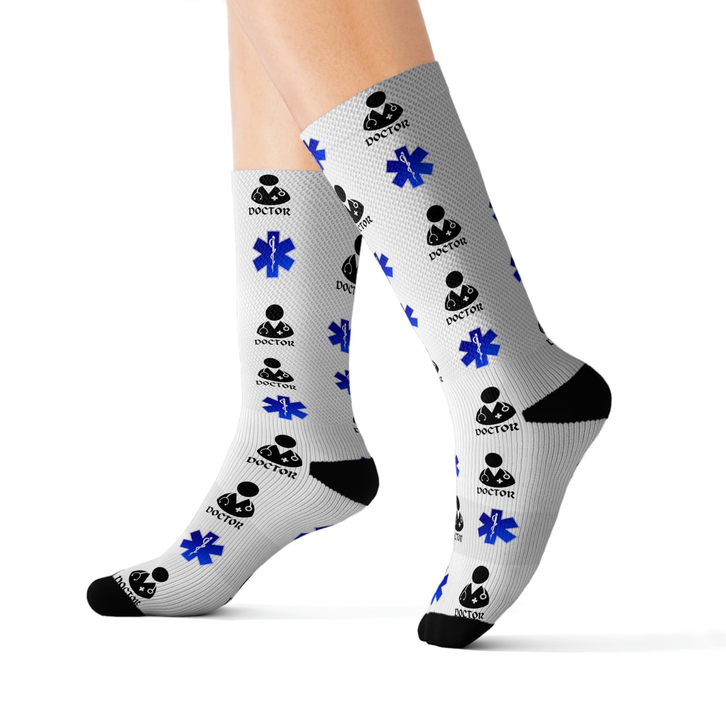 Medical, CVICU, EKG, Sublimation Socks