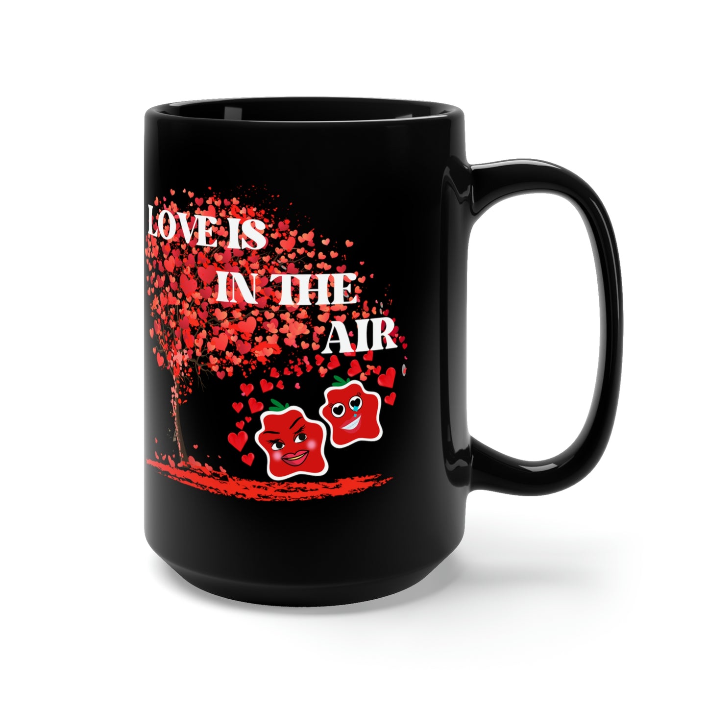 Love Black Mug 15oz