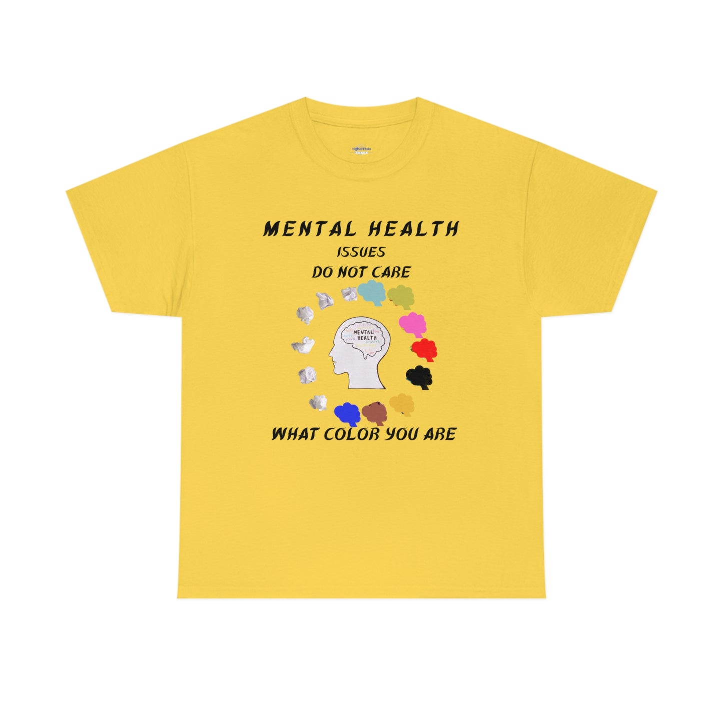 Mental Health Color Unisex Heavy Cotton Tee