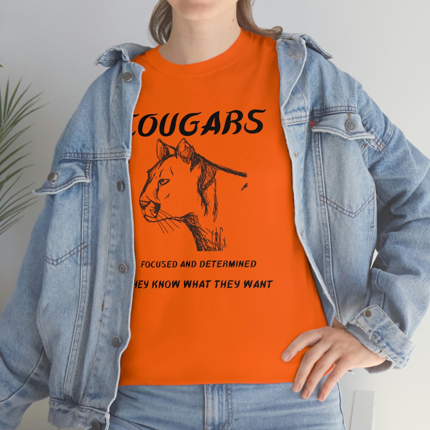 Cougars Unisex Heavy Cotton Tee