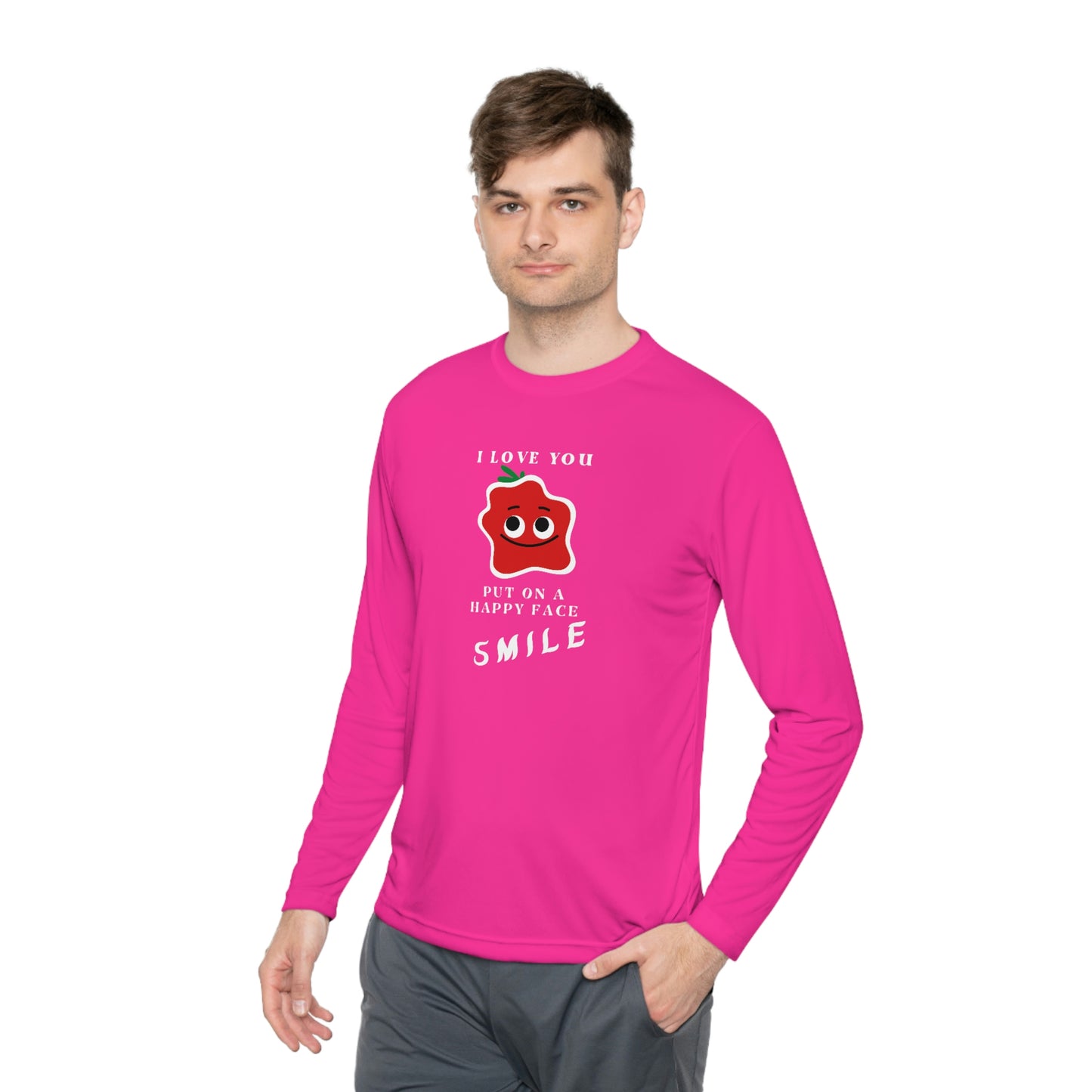 Smile Unisex Lightweight Long Sleeve Tee