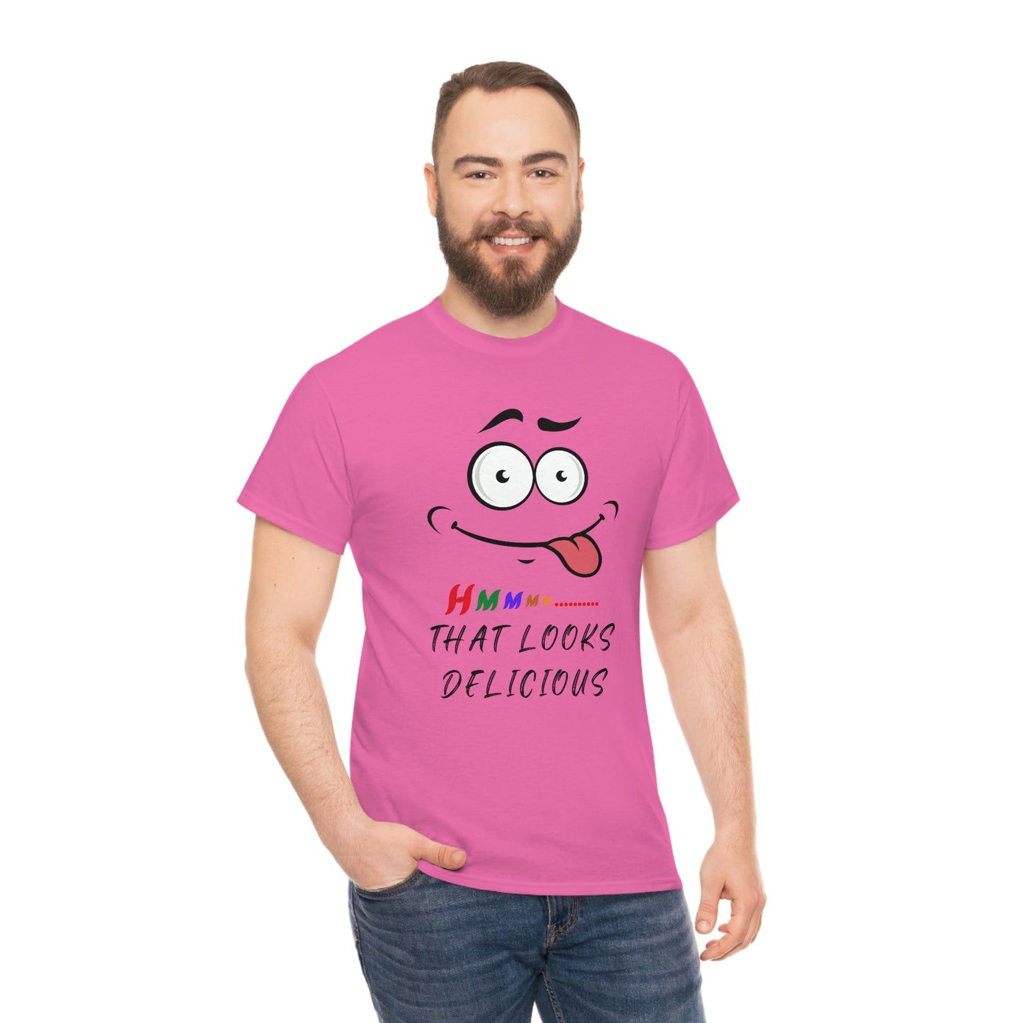 Hmmm, Funny, Unisex Heavy Cotton Tee