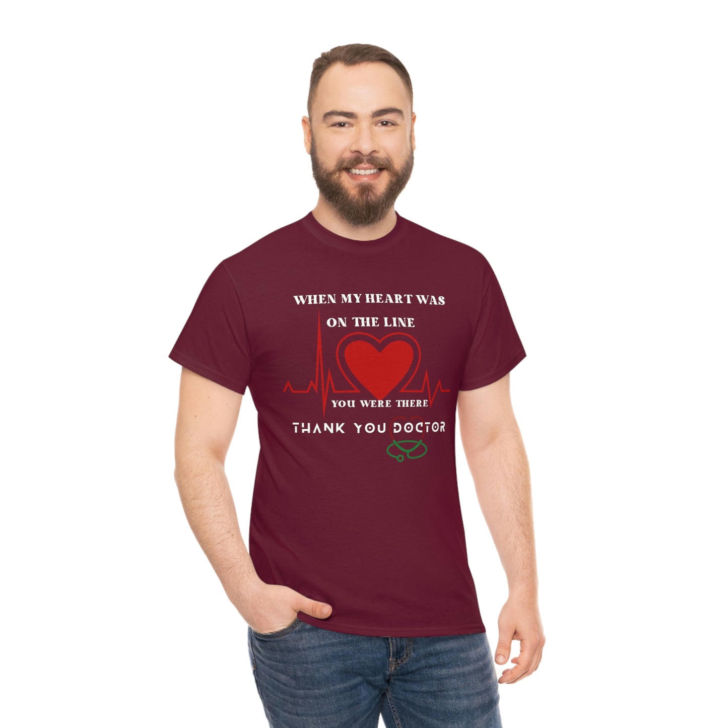 Medical, CVICU, EKG Unisex Heavy Cotton Tee