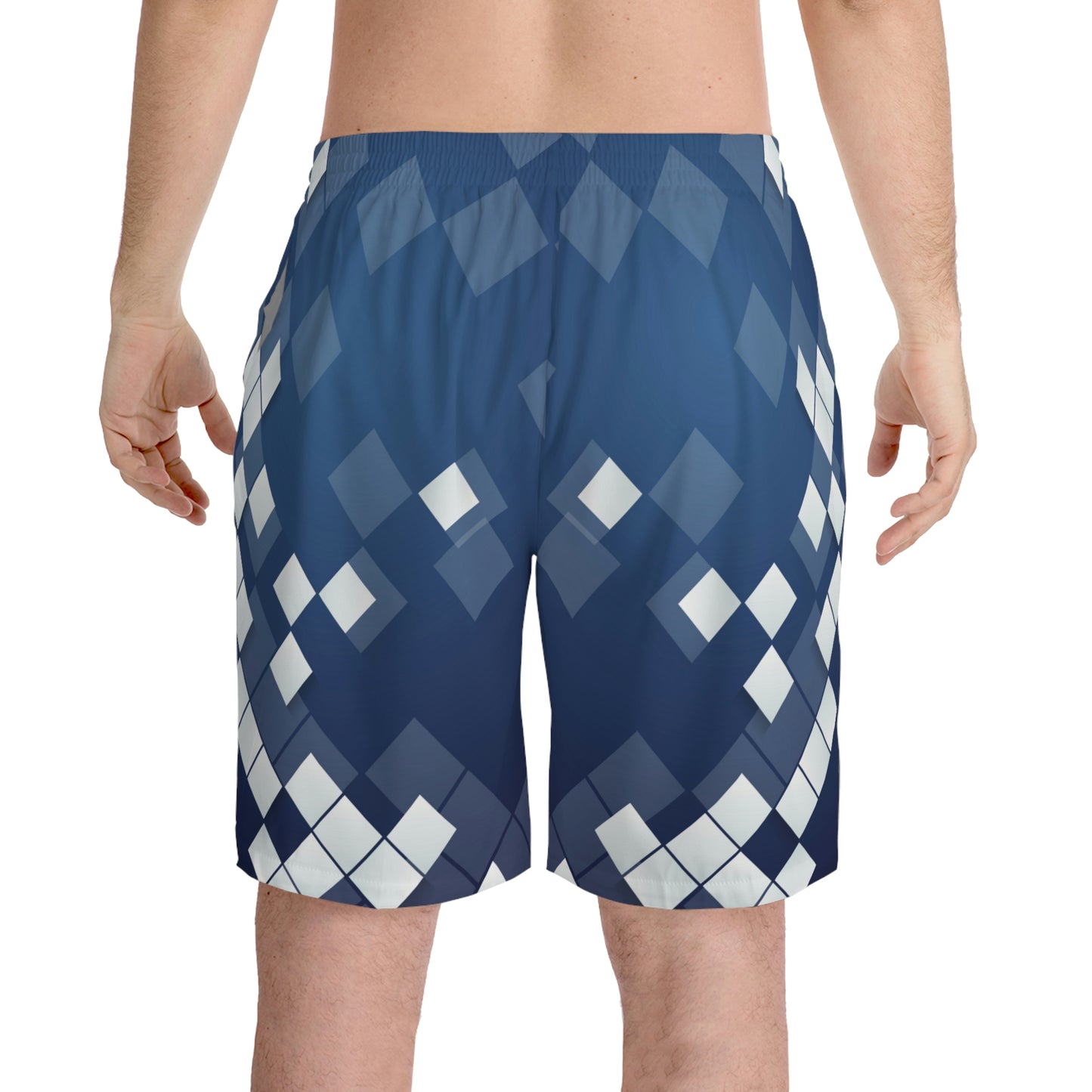 Exotic Print Men's Elastic Beach Shorts (AOP)