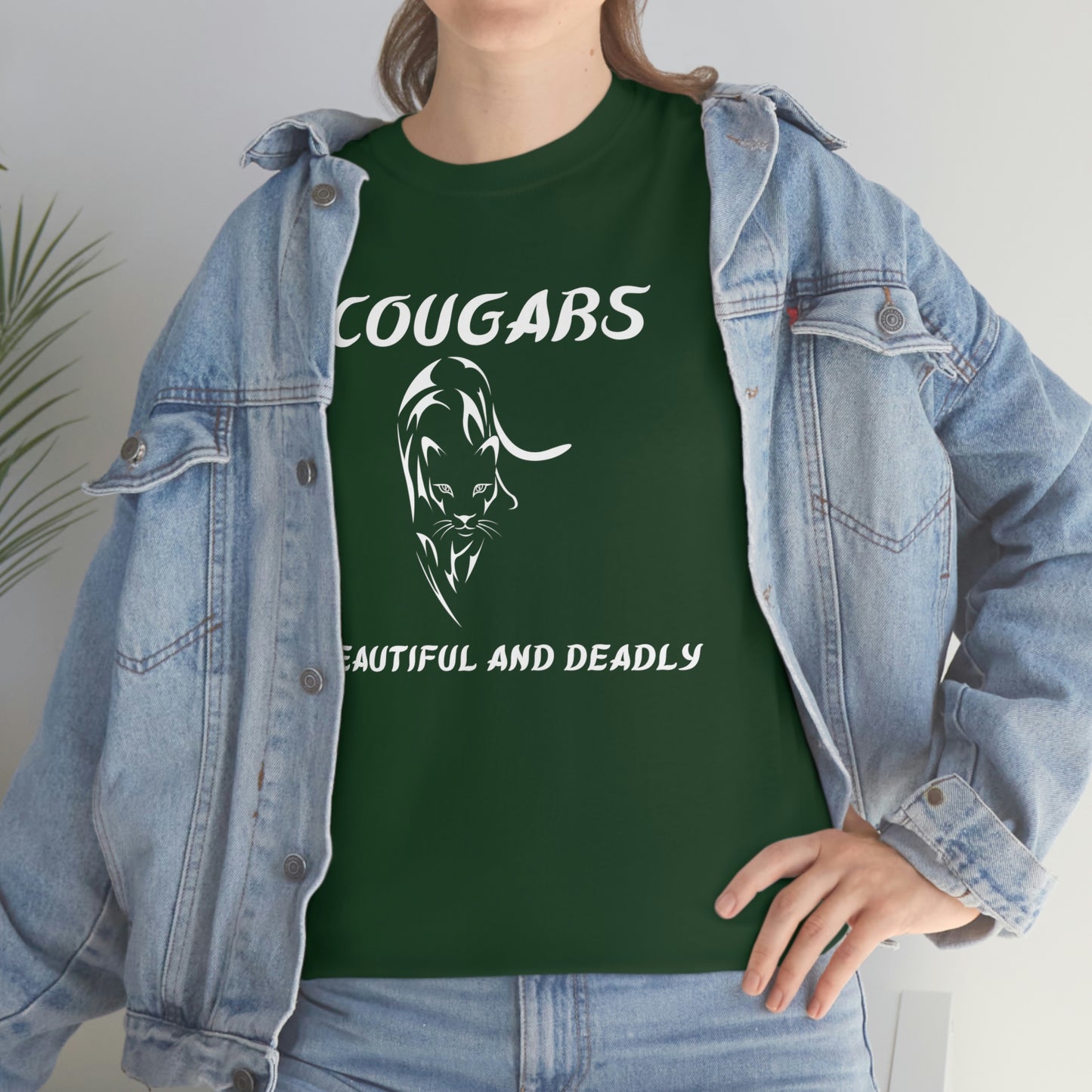 Cougars Unisex Heavy Cotton Tee