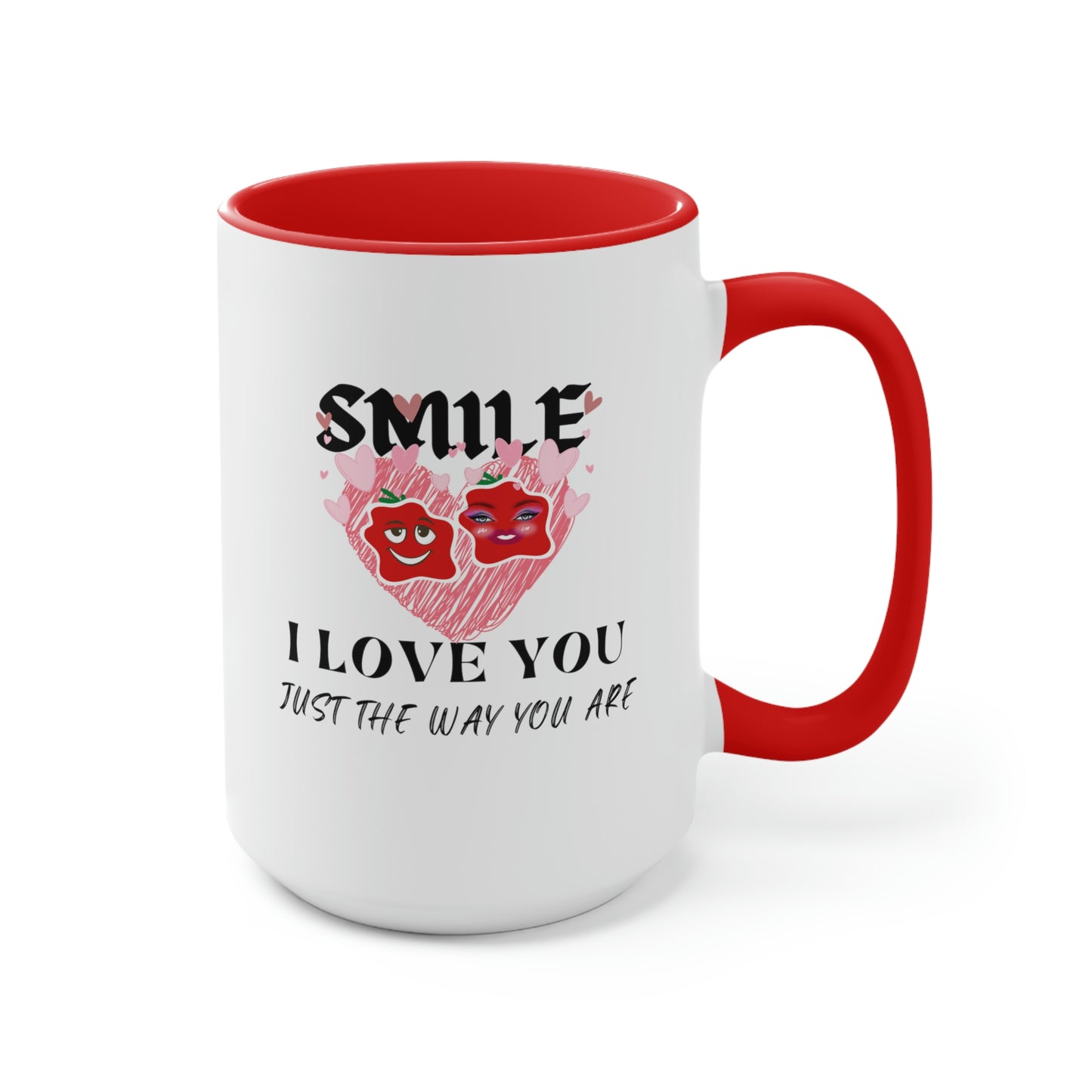 Love Two-Tone Coffee Mugs, 15oz