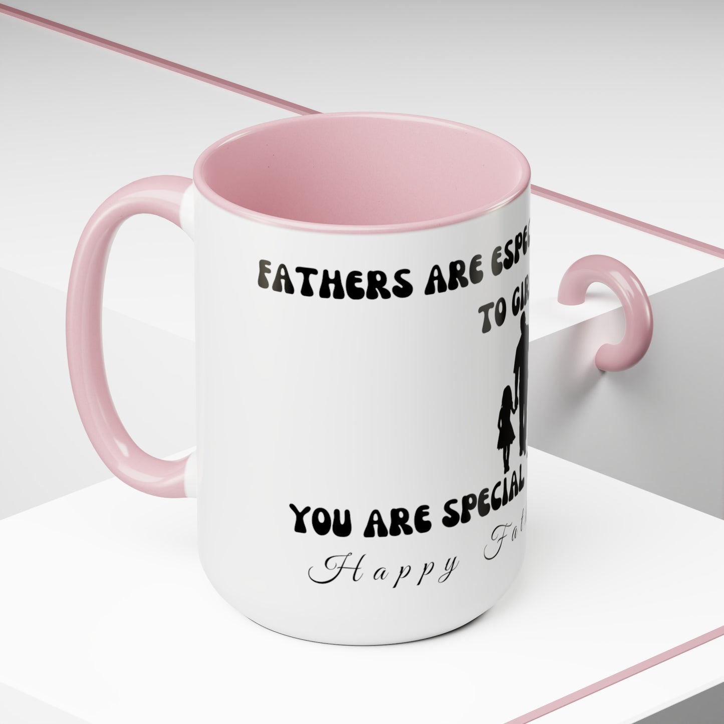 Exotic Print Father's Day Two-Tone Coffee Mugs, 15oz