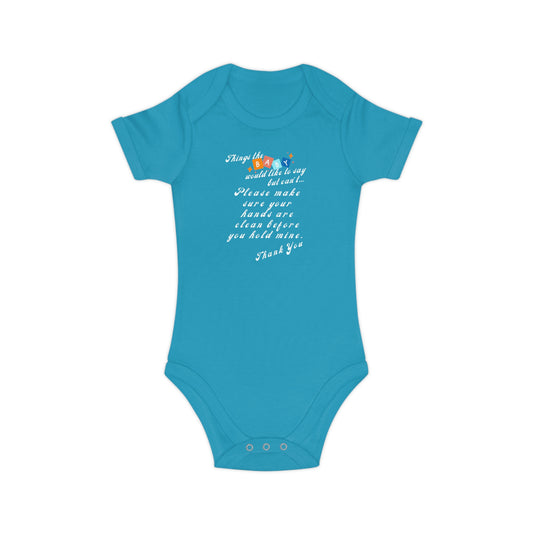 Baby Talk, Combed Cotton Baby Bodysuit