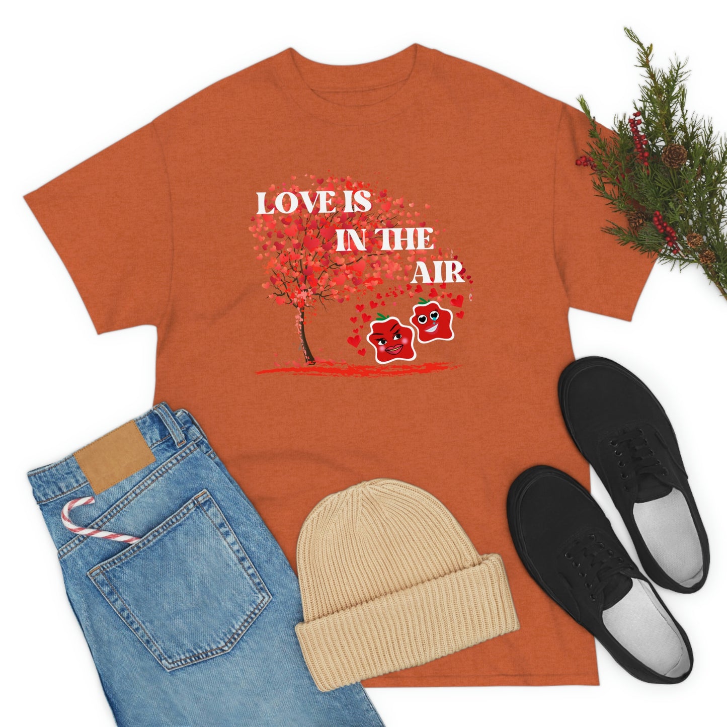 Love Is In The Air Smile Unisex Heavy Cotton Tee