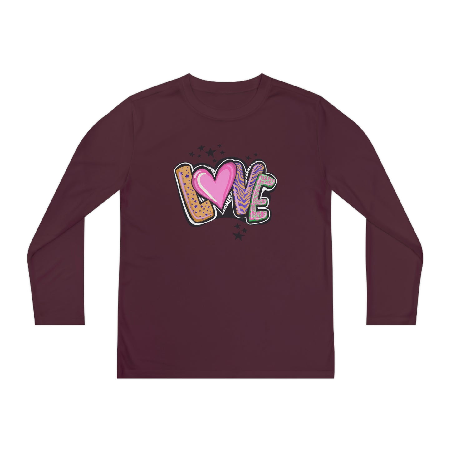 Vibes, Youth Long Sleeve Competitor Tee