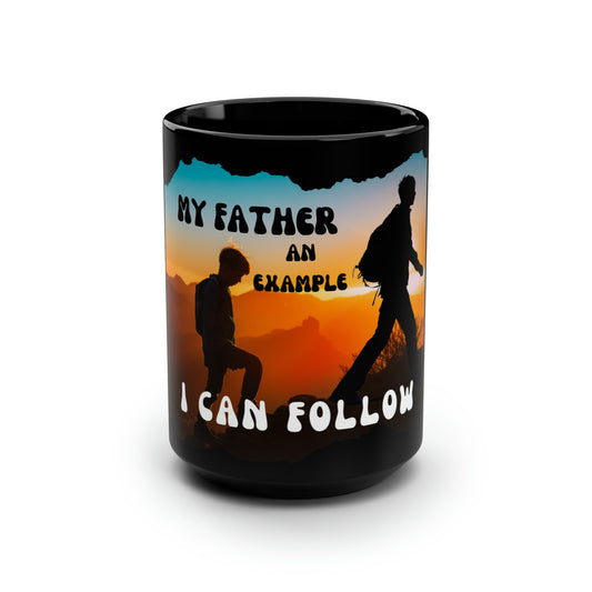 Father Black Mug, 15oz