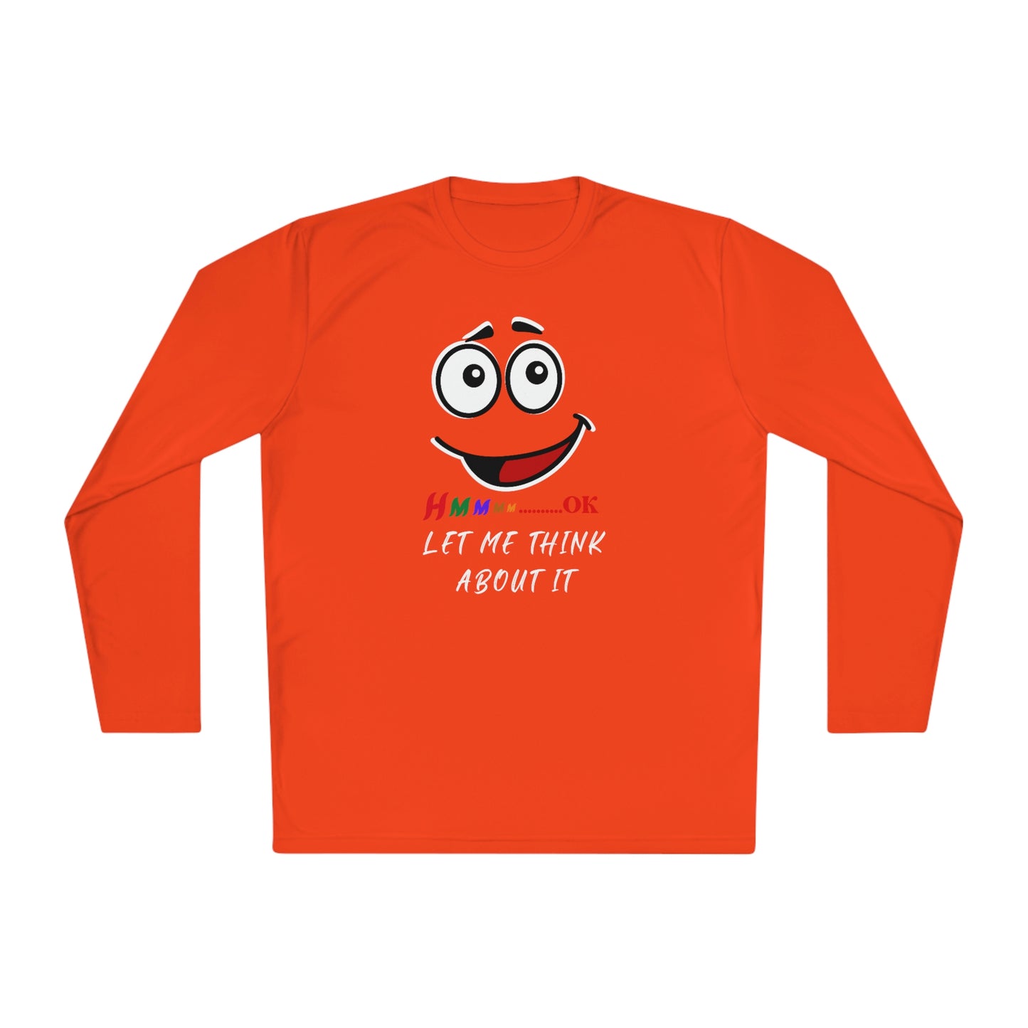 Hmmm, Unisex Lightweight Long Sleeve Tee