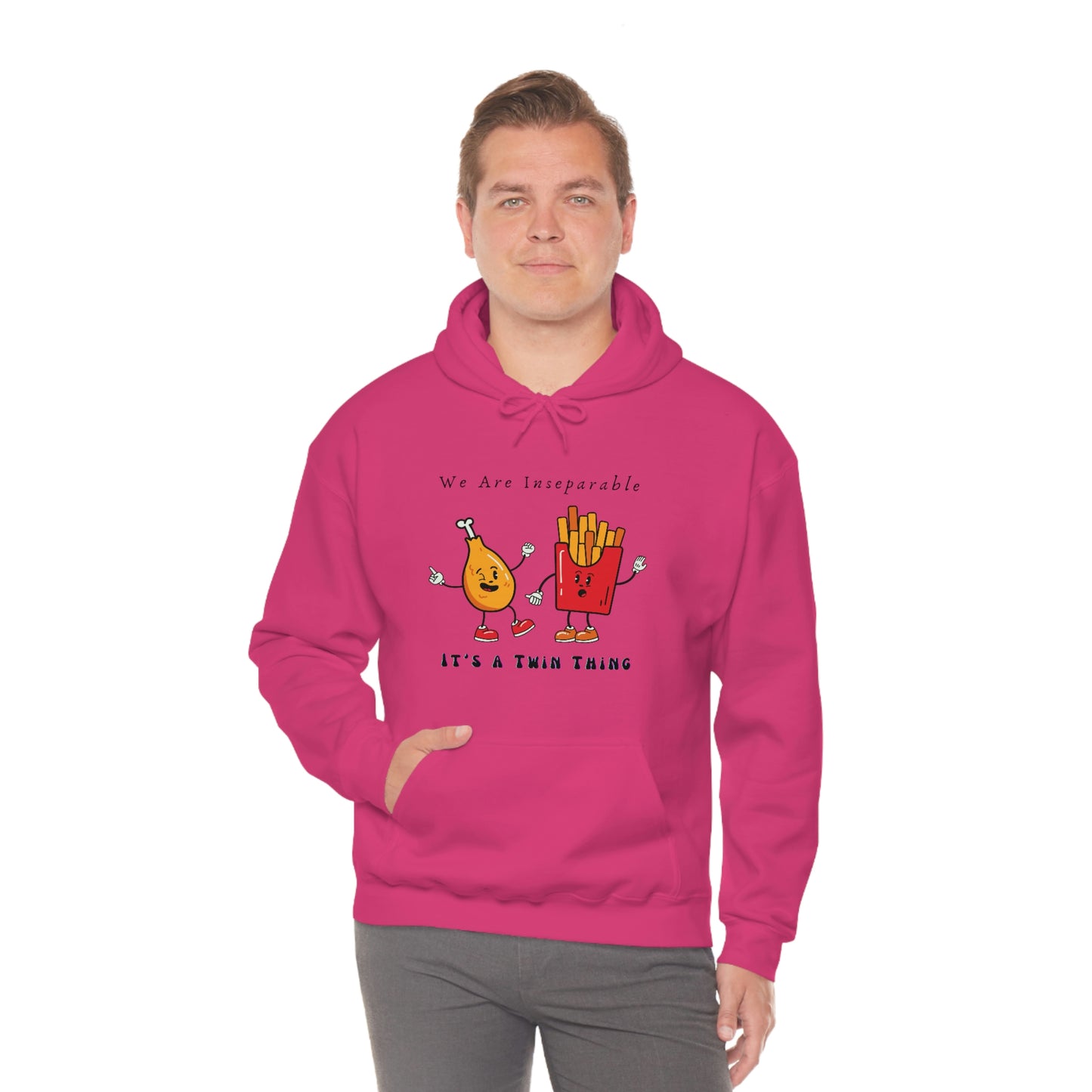 Twin, Unisex Heavy Blend™ Hooded Sweatshirt