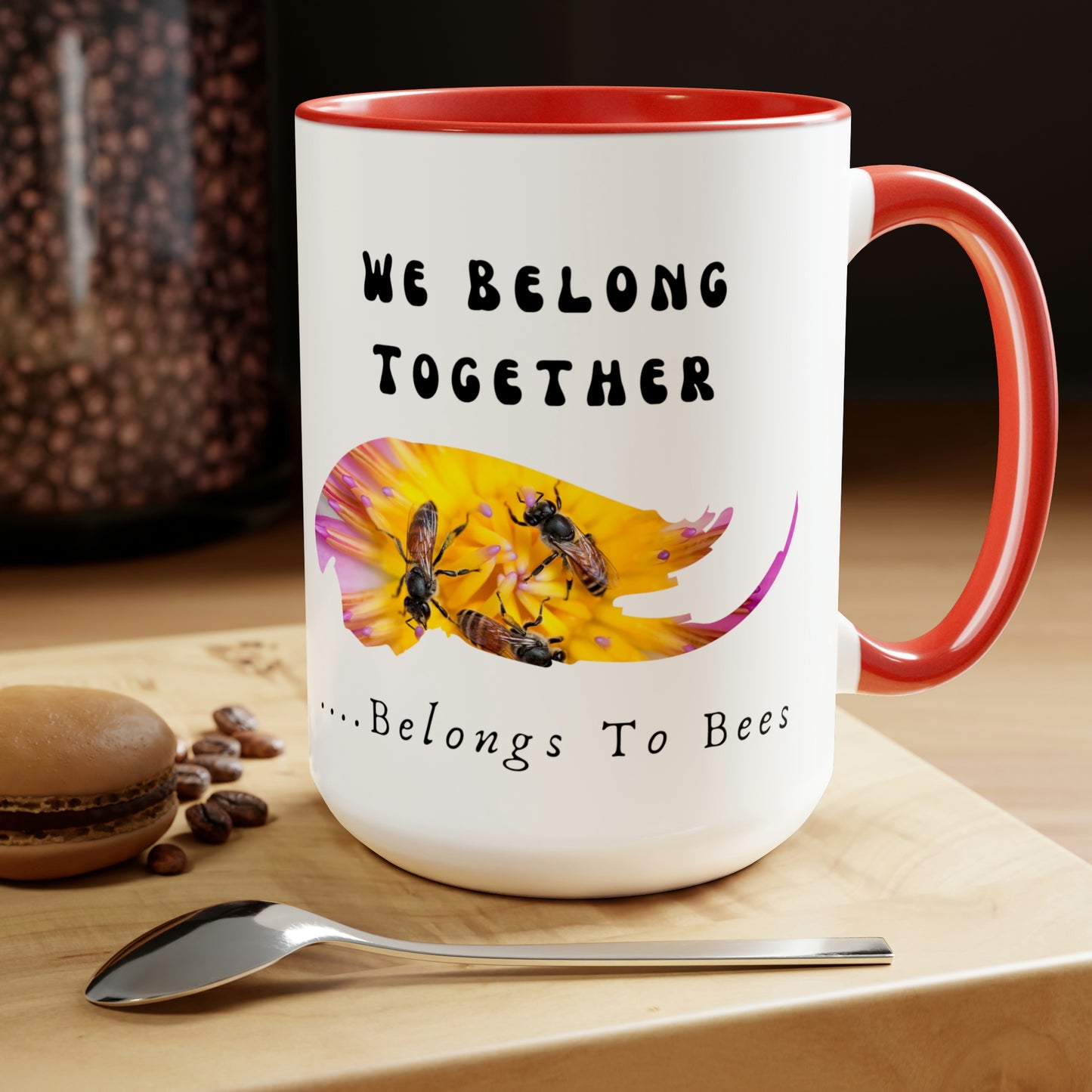 Stronger Together, Love, Two-Tone Coffee Mugs, 15oz