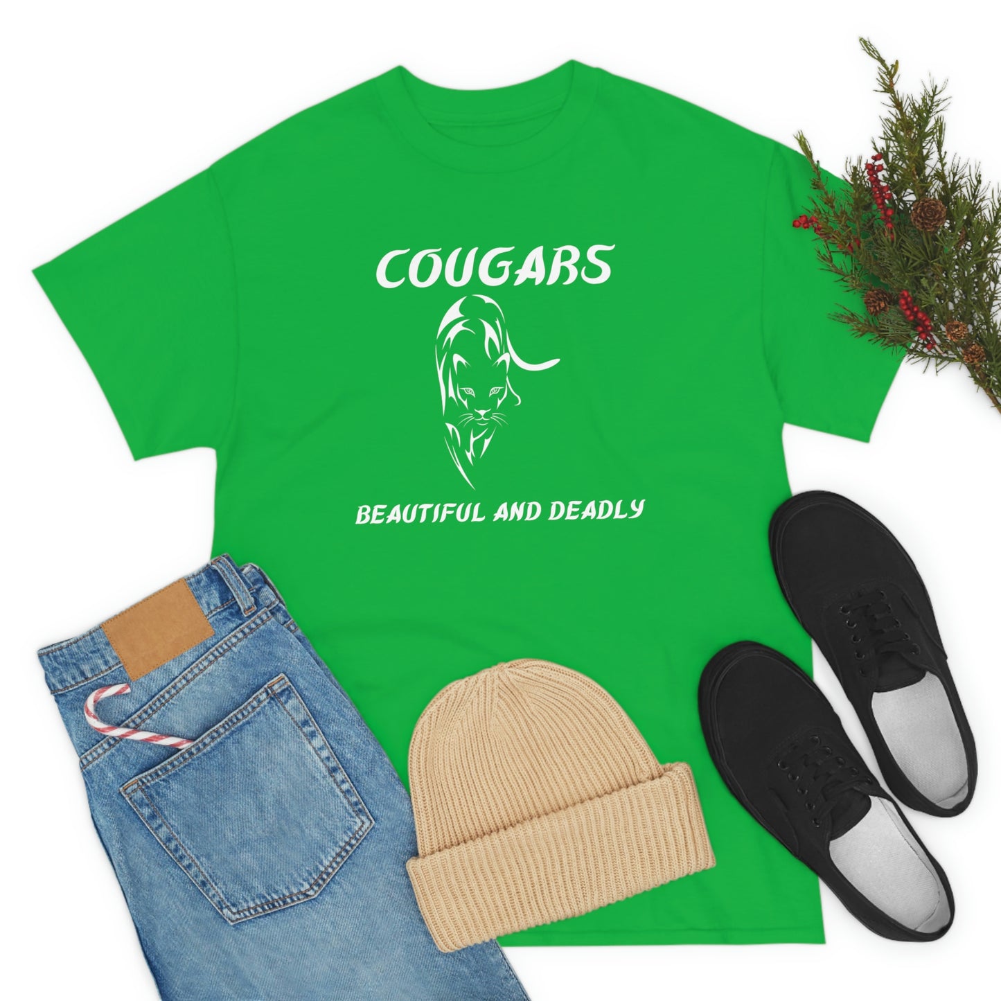 Cougars Unisex Heavy Cotton Tee