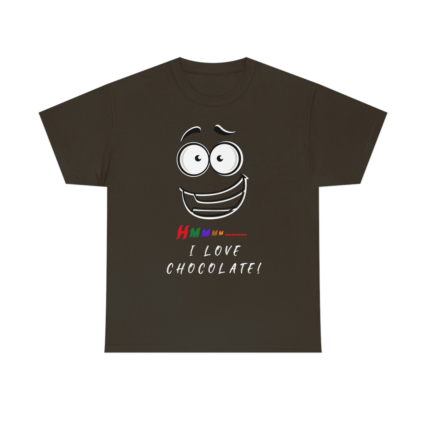 Hmmm... I Love Chocolate Unisex Heavy Cotton Tee