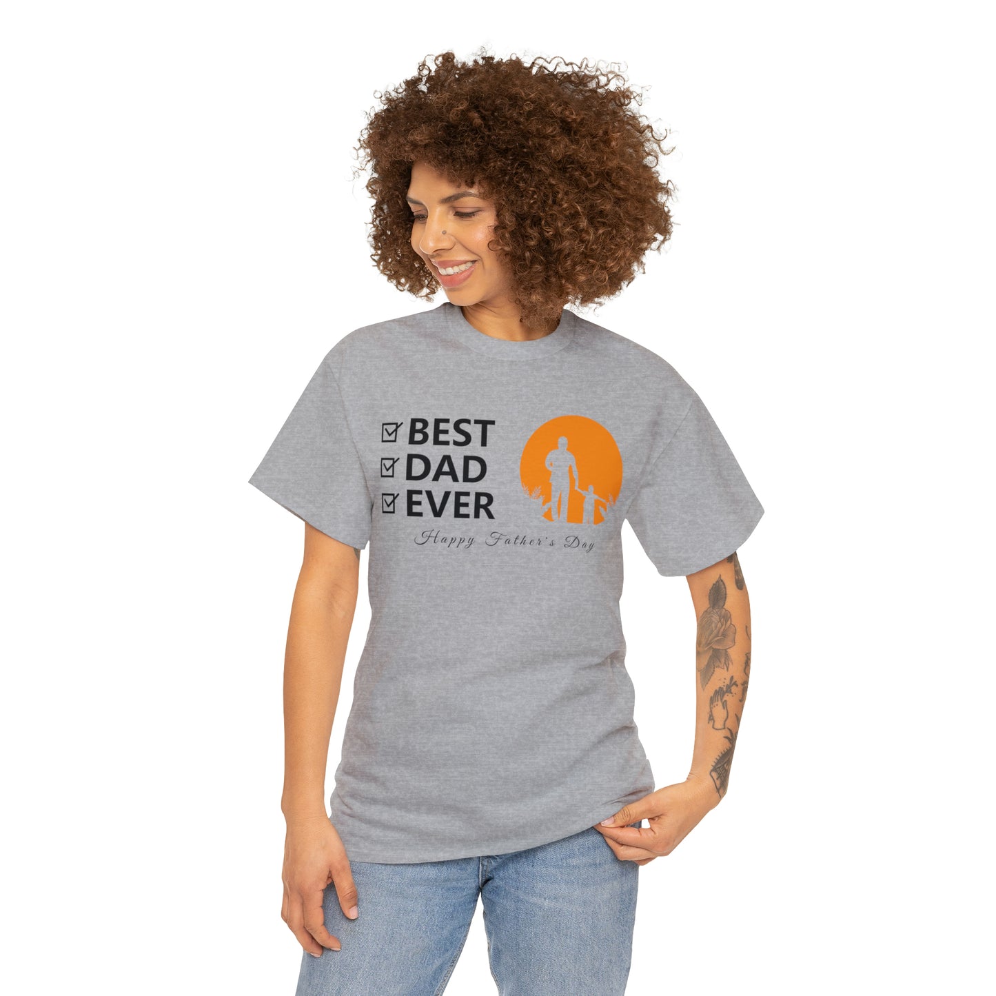 Exotic Print Father's Day Unisex Heavy Cotton Tee