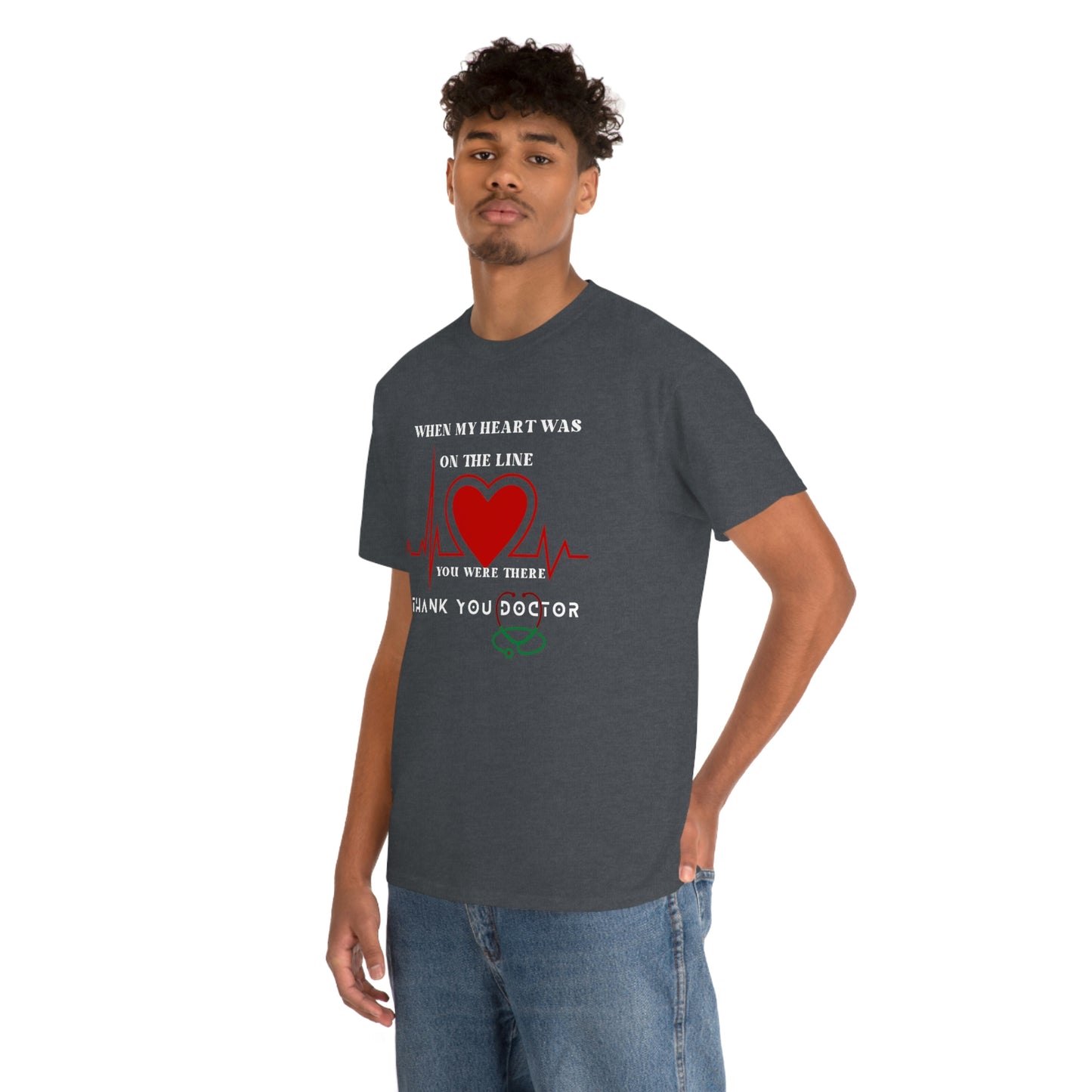 Medical, CVICU, EKG Unisex Heavy Cotton Tee