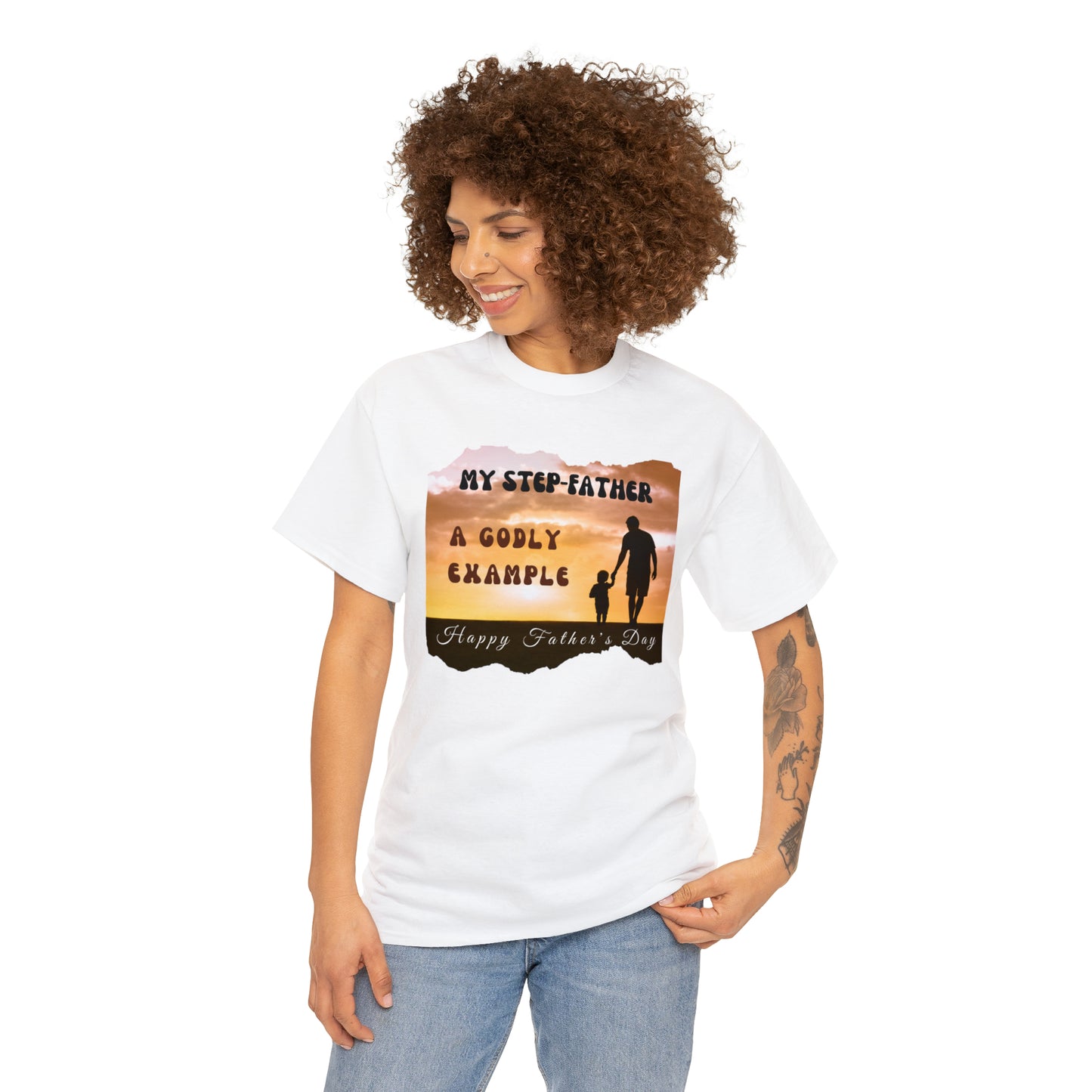 Exotic Print Father's Day Unisex Heavy Cotton Tee