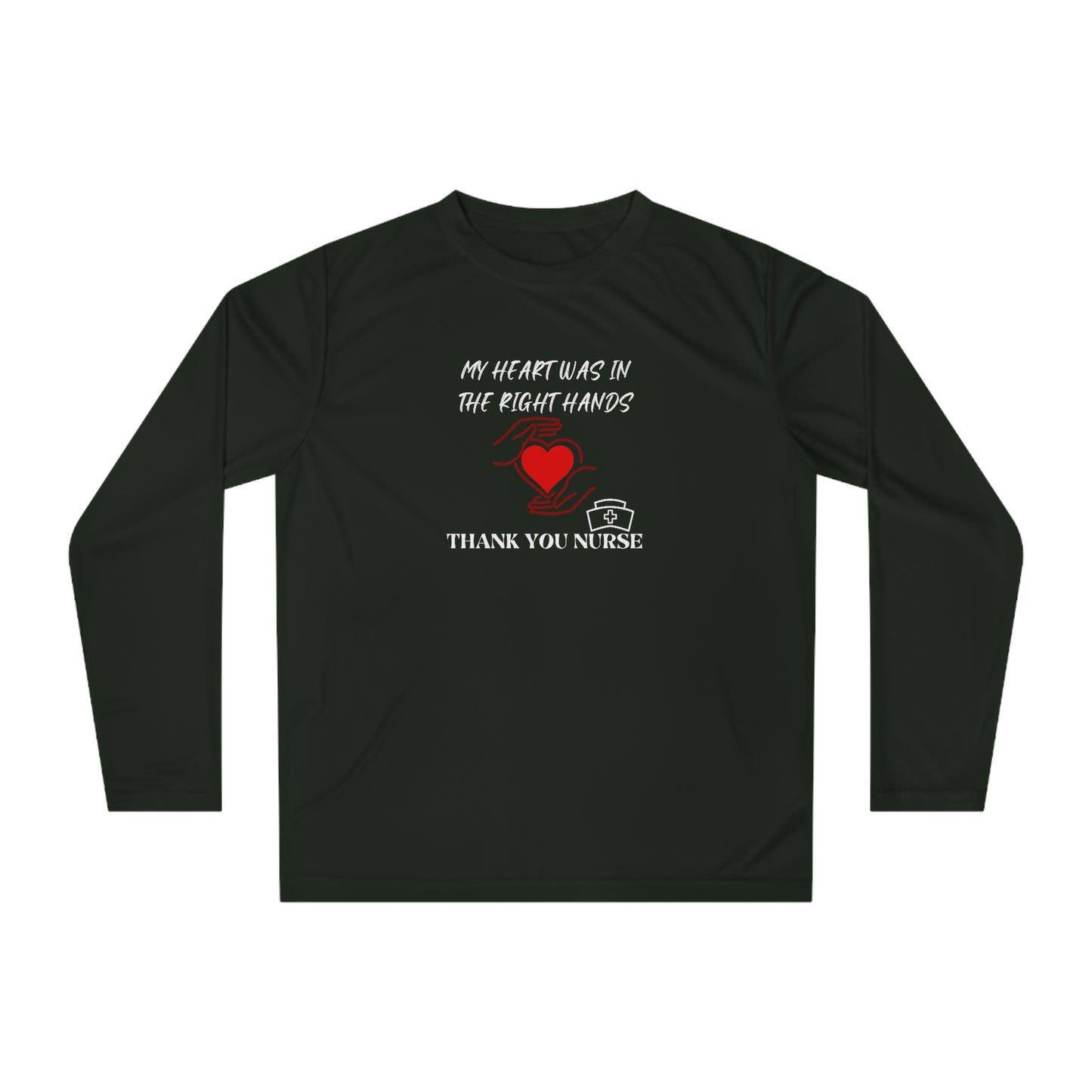 Medical, CVICU, EKG, Unisex Performance Long Sleeve Shirt