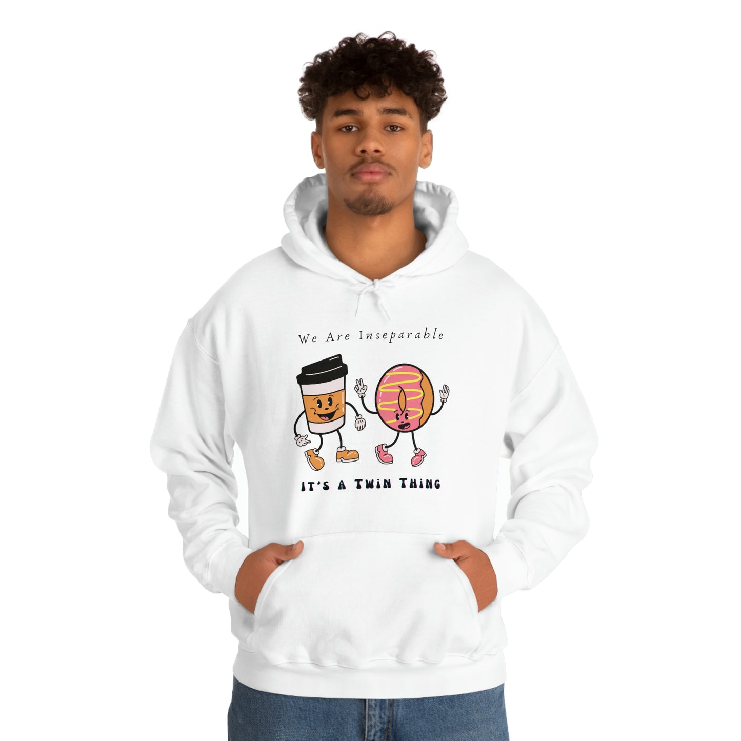 Twin, Unisex Heavy Blend™ Hooded Sweatshirt