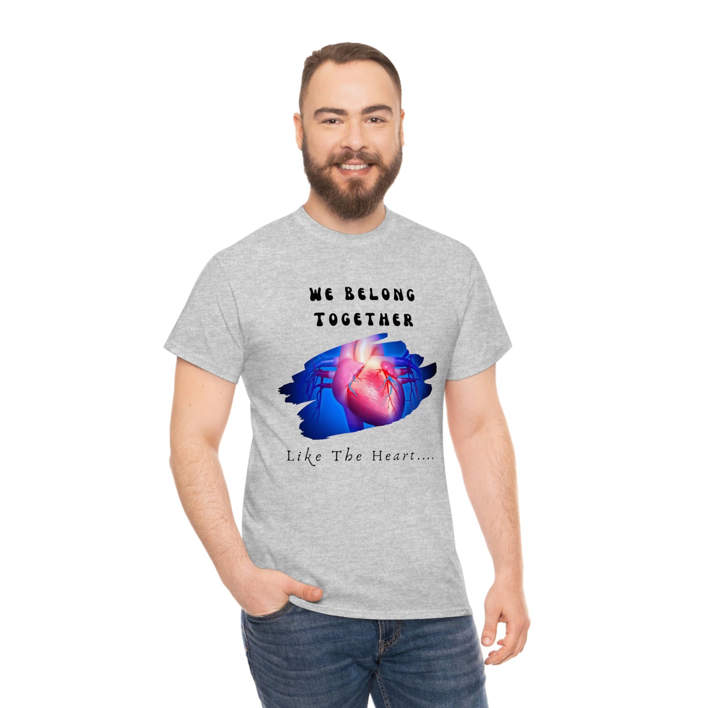 Stronger Together, Love, Unisex Heavy Cotton Tee