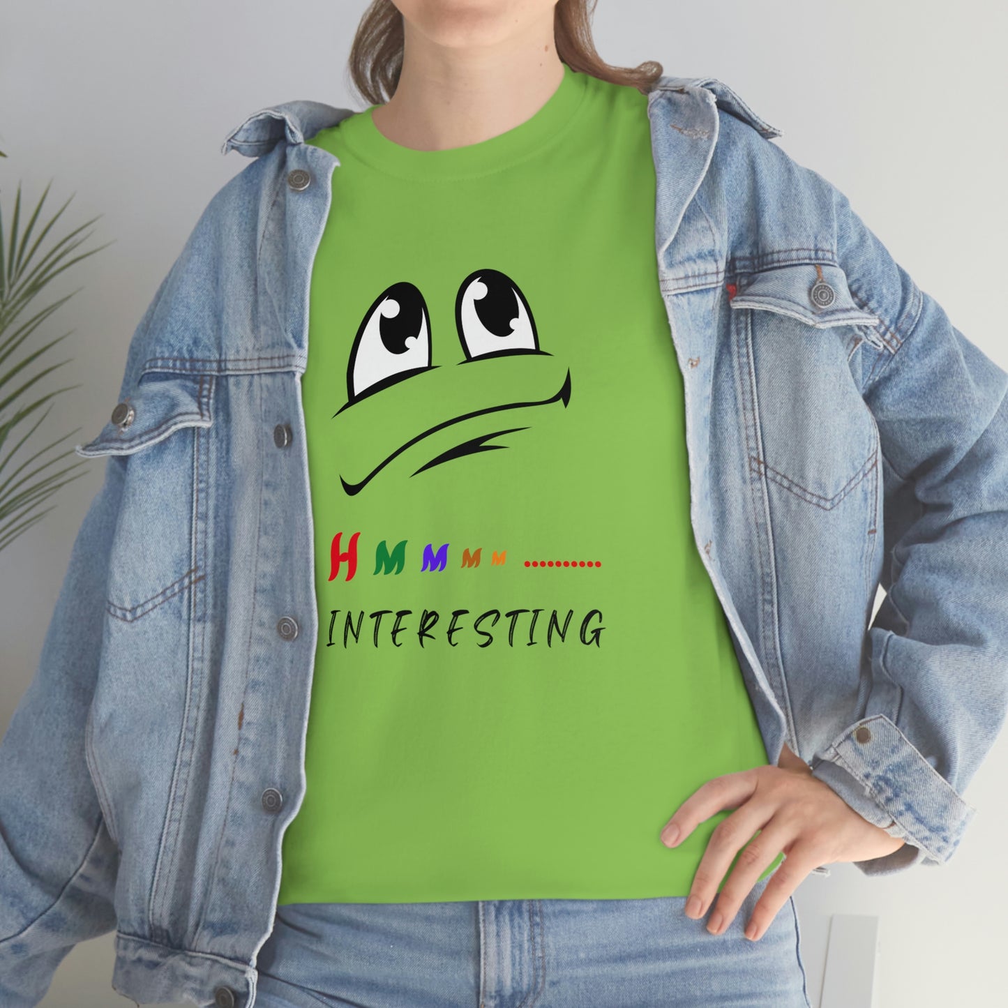 Hmmm, Interesting Unisex Heavy Cotton Tee