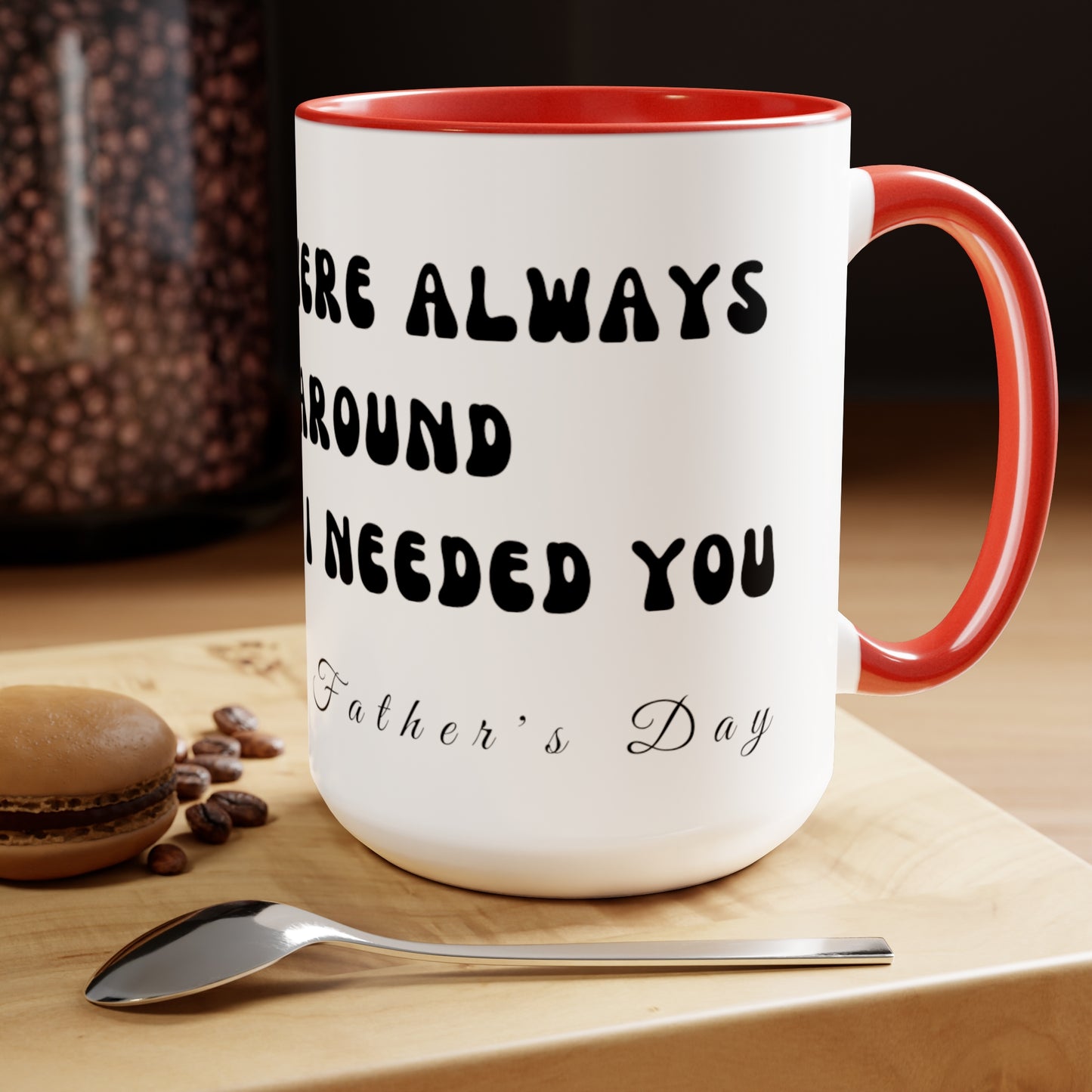 Exotic Print Father's Day Two-Tone Coffee Mugs, 15oz