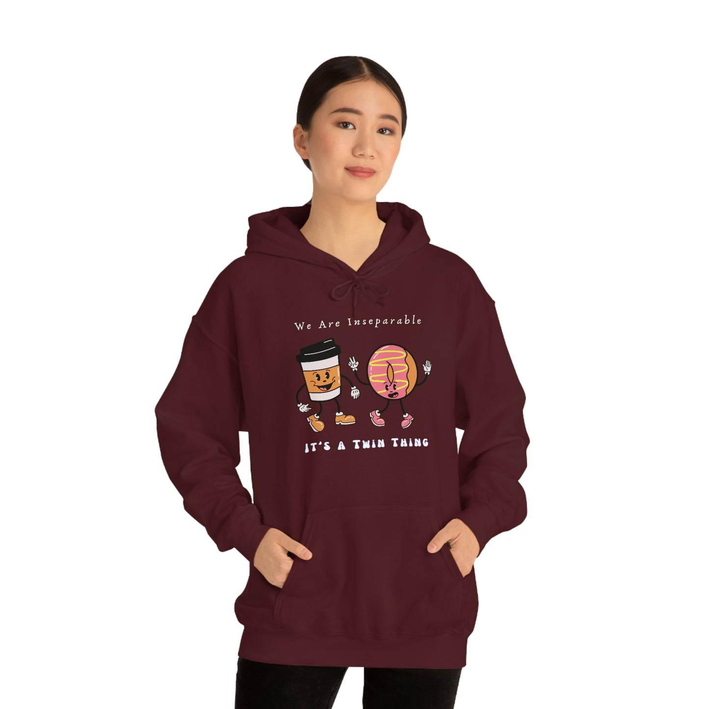 Twin, Unisex Heavy Blend™ Hooded Sweatshirt