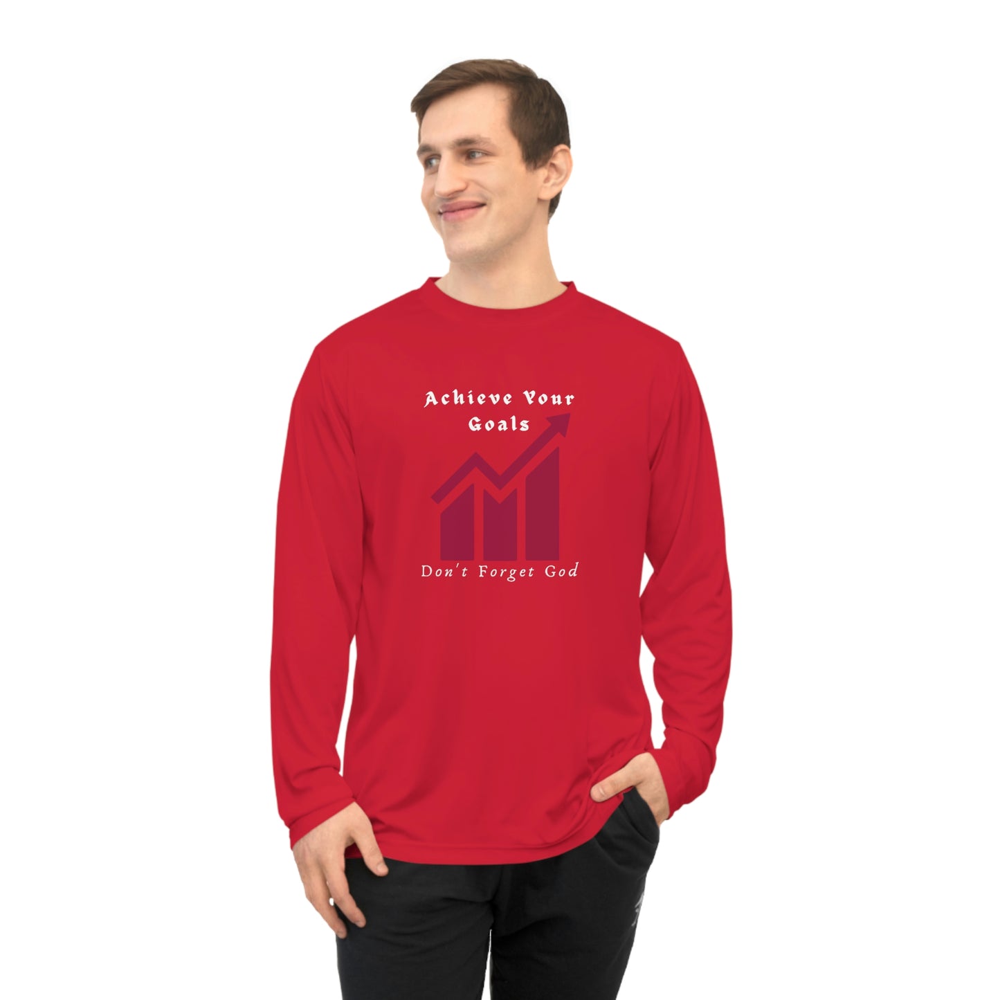 Make It Happen, Unisex Performance Long Sleeve Shirt