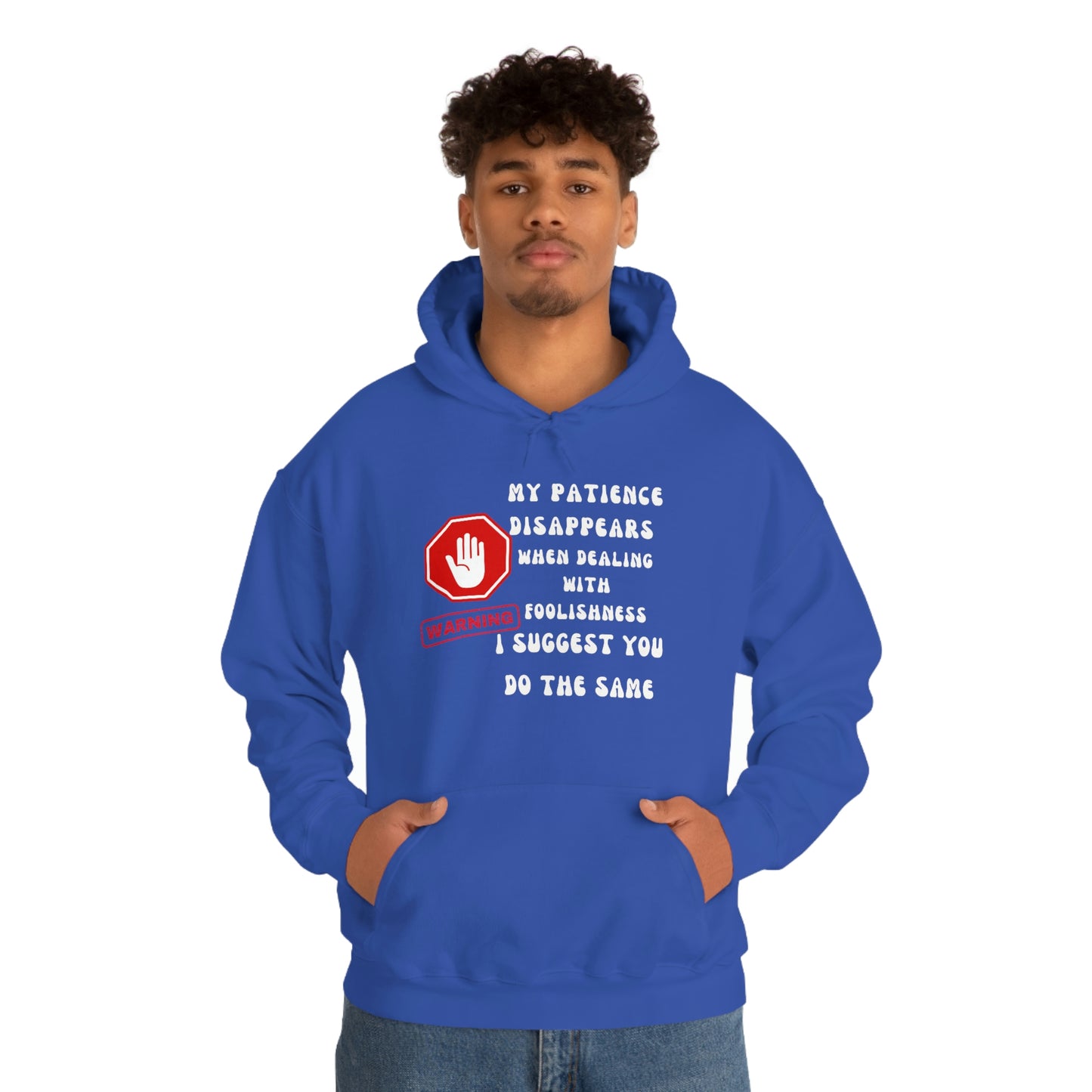 Warning, Unisex Heavy Blend™ Hooded Sweatshirt