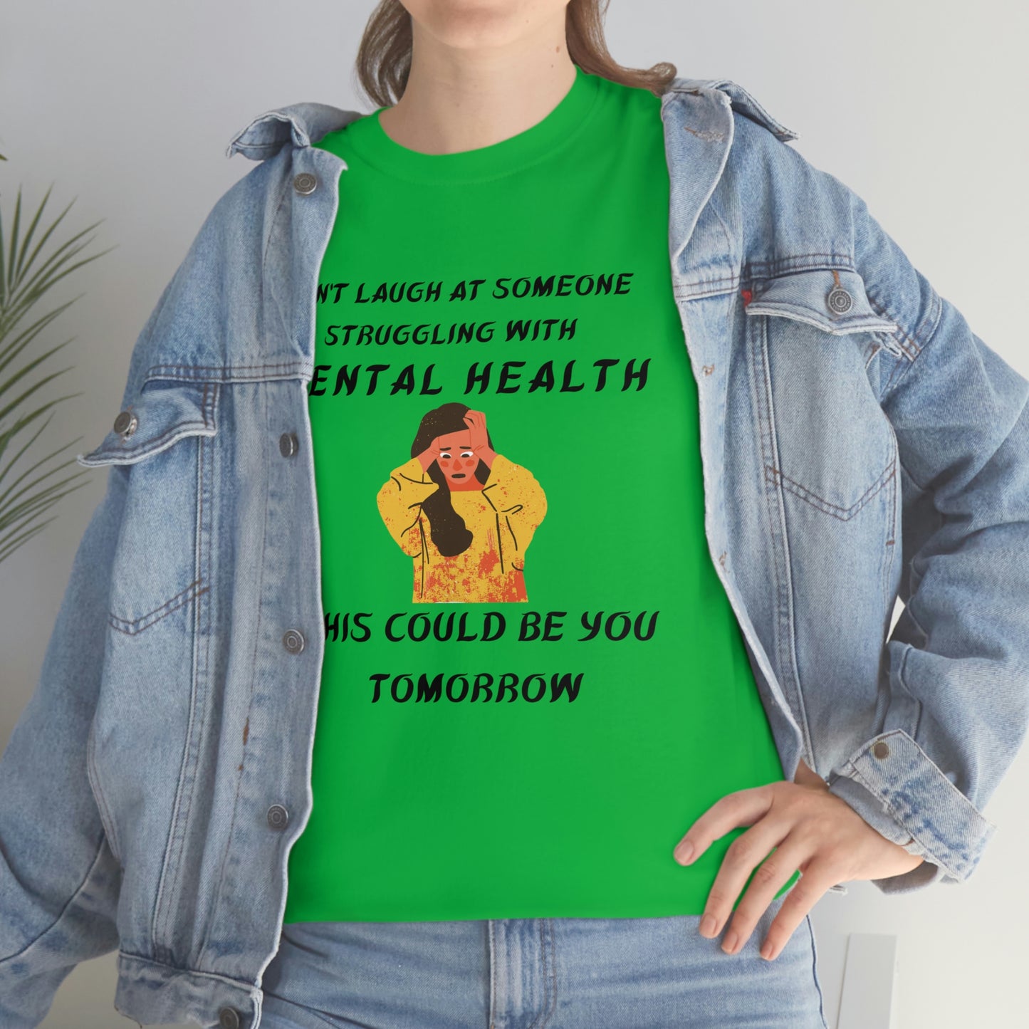 Mental Health Don't Laugh Unisex Heavy Cotton Tee