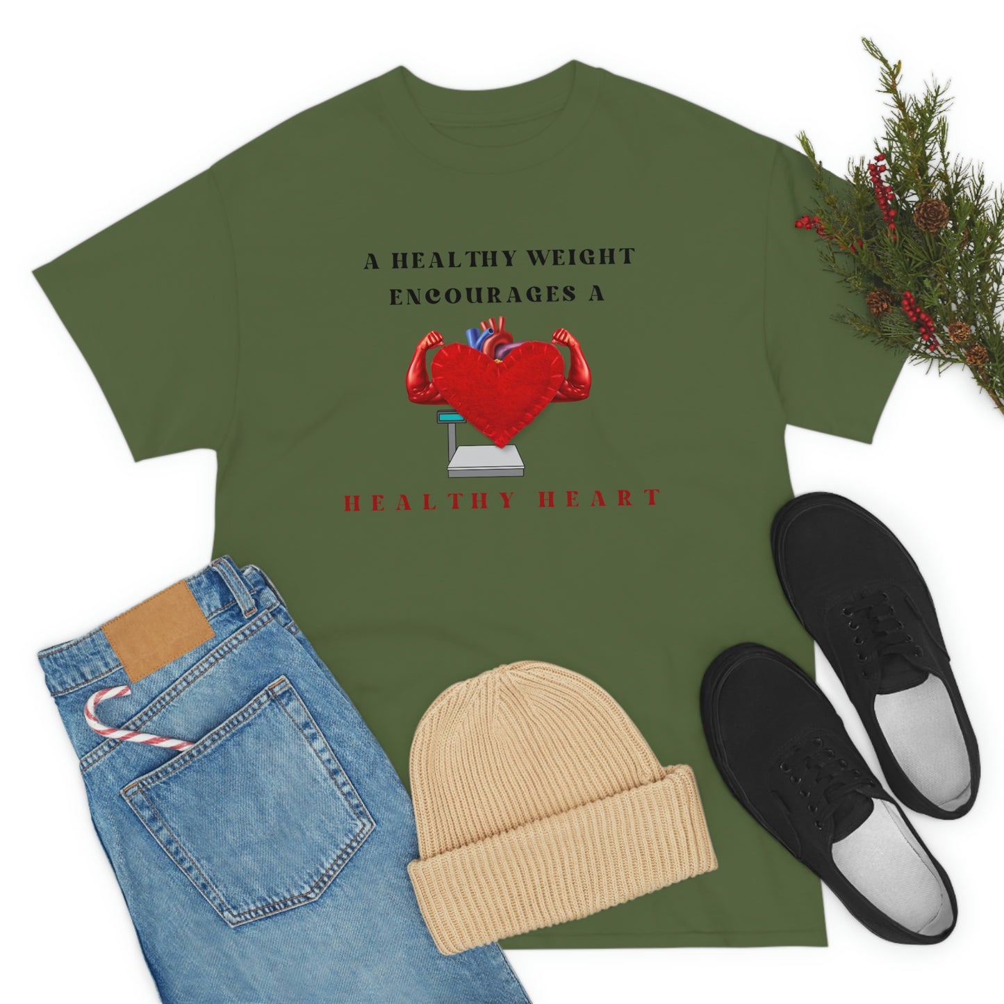 Healthy Weight Healthy Heart Unisex Heavy Cotton Tee